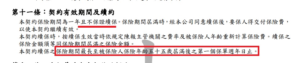 醫療險續保條款重點